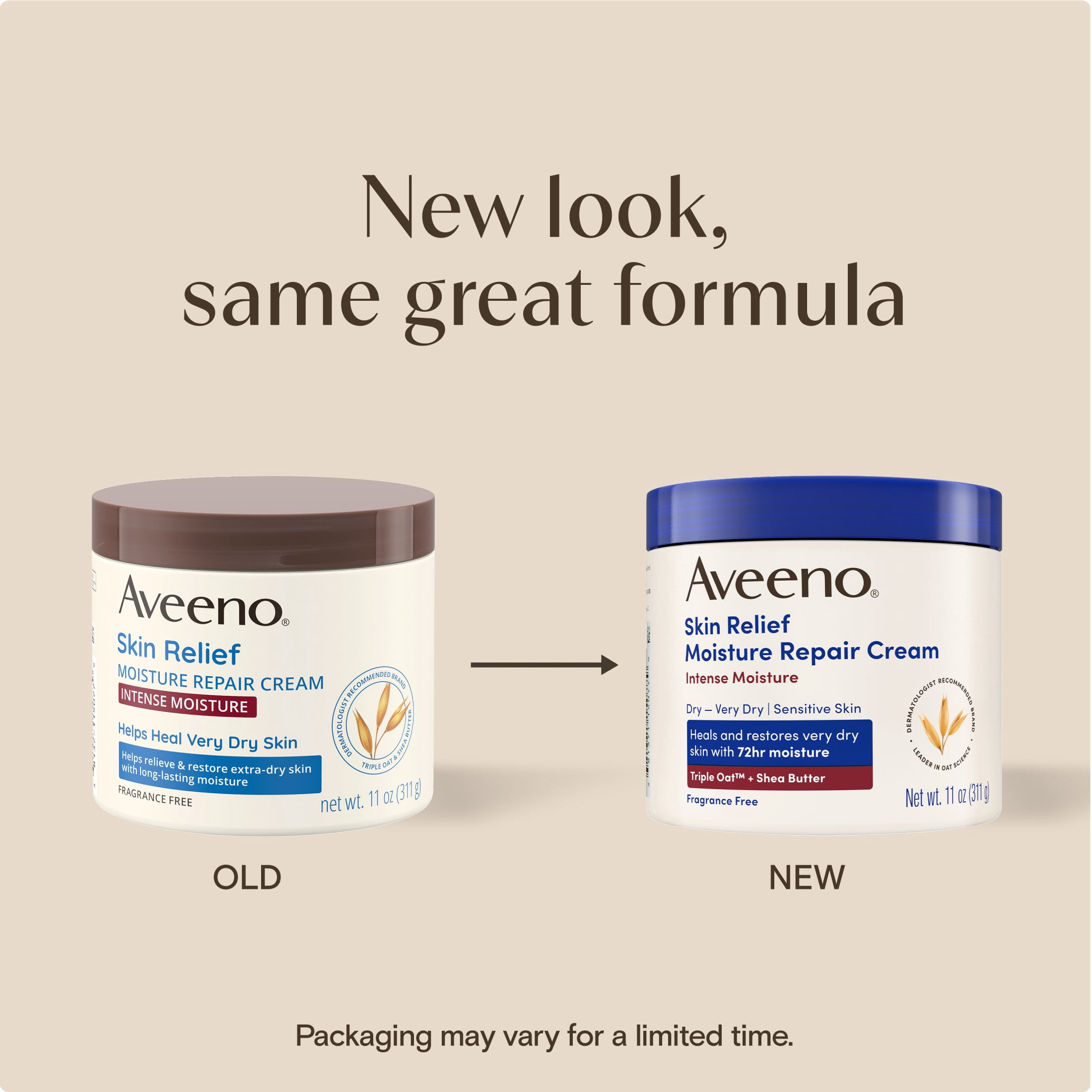 Aveeno Skin Relief Intense Moisture Repair Body Cream, 11 oz