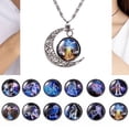 thumbnail image 1 of Colgante de constelación de luna, collar de gemas del tiempo, colgante de estilo europeo y americano, colgante luminoso de sueño, colgante de cristal, 1 of 4