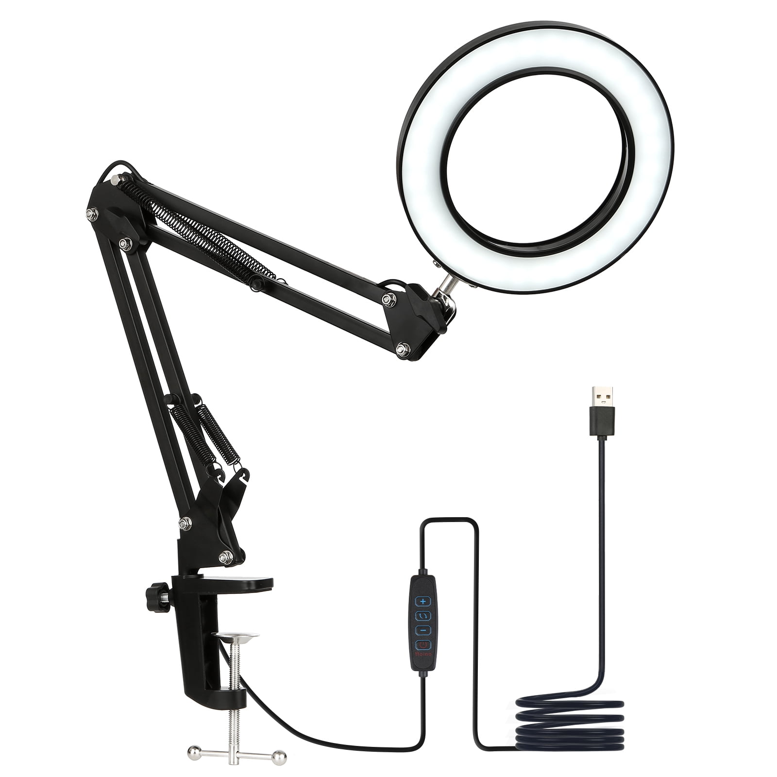 Tomshine Flexible Clampon Table Lamp Swing Arm Dimmable LEDs Desk 3