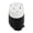 black and white, variant on Heavy Duty 20A 125V Locking Receptacle L5-20 R Locking Plugs Durability Construction For Outdoor Industrial Applications