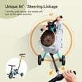 thumbnail image 3 of Besrey Toddler Tricycle with Push Handle for 1-5 Years Old Girls/Boys,Kids Bike Bicycles Child Trike,Green, 3 of 15
