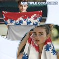 thumbnail image 6 of Bulopur Tropical Front Car Seat Towel for Men Puerto Rican Flag Palm Tree Silhouette Breathable Car Seat Sweat Protector with Storage Bag for Beach Holiday Soft Fit SUV Sedan Truck 1pcs, 6 of 7