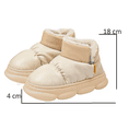 thumbnail image 2 of Mini Botas De Nieve Cortas Mujer Cálidas De Invierno beige 24,5 MX, 2 of 5