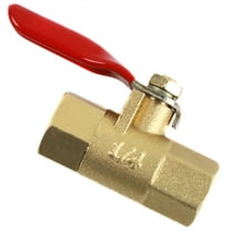 1/4" Female Female NPT Brass Ball Valve Water Moisture Air Tank Drain Shut Off