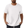 thumbnail image 2 of COSFO Short Sleeve Mens T Shirts Crew Neck Waffle Casual Tops Soft Classic Pullover Shirts, 2 of 7