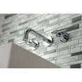 thumbnail image 3 of Kingston Brass KS8121ML Milano 2-Handle 8 in. Wall Mount Bathroom Faucet, Polished Chrome, 3 of 5