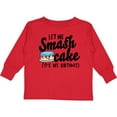 thumbnail image 3 of Inktastic Let Me Smash Cake Its My Birthday Boys Long Sleeve Toddler T-Shirt, 3 of 5