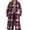 C-Hot Pink334, variant on DHFJKG Jackets For Women Trench Coat Plaid Pattern Long Sleeve Knee-Length Button Down Turndown Collar Overcoat With Pockets Winter Warm Cozy Outerwear
