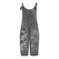 thumbnail image 3 of WILLBEST Jeans pour Femmes Combinaison d'Été Décontractée Sans Manches Imprimée Confortable avec Poches, 3 of 4