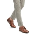 thumbnail image 6 of Rexoro Men Dress Oxford Shoes Perforated Breathable PU Lace Up Derby Shoes For Business Casual Office Work Daily,Brown,14, 6 of 6
