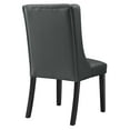 thumbnail image 5 of Modway Baronet Button Tufted Vegan Leather Dining Chair in Gray, 5 of 8