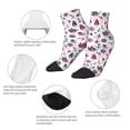 thumbnail image 3 of Goofa Happy Columbus Day Pattern Non Slip Socks with Grips for Elderly, Crew Socks Yoga Hospital Socks Cushioned Sole Gripper Socks for Men Women, 3 of 5
