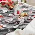 thumbnail image 4 of Sherpa Christmas Twin Blanket, Fuzzy Fluffy Soft Cozy Blanket, Fleece Flannel Plush Microfiber Blanket for Couch Bed Sofa (60" X 80", Snowman), 4 of 6