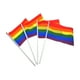 thumbnail image 2 of 60 banderas pequeñas de arcoíris para el orgullo gay, de mano, para fiestas, desfiles y festivales (14 x 21 cm), 2 of 5