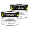 600 Labels, 2 Rolls California Proposition 65 Warning Labels 4 x 2