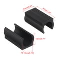 thumbnail image 2 of Uxcell 19mm Rectangle Chair Leg Cover, 40Pcs Plastic Non-Slip Furniture Feet Protectors Tips Covers Black, 2 of 6