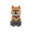 thumbnail image 7 of DWK Pomeranian Dog Home Porch Outdoor Figurine Decor 11", 7 of 7