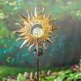 thumbnail image 5 of Evergreen Garden Outdoor Decor Solar Garden Stake w Crackle Glass Globe, Sun, 5 of 9