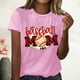 thumbnail image 2 of Blusa informal de manga corta con cuello redondo y estampado suelto de verano para mujer con estilo OAVQHLG3B Store  lin121212, 2 of 4