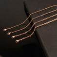 thumbnail image 2 of 20pcs Wholesale Womens Strong Rose Gold Stainless Steel Rolo Chain Necklace, 2 of 7