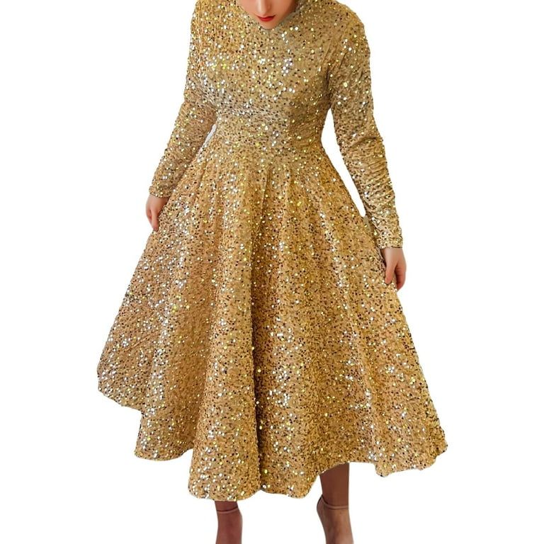slim fit dress slacks Gold Luxury Beaded Evening Dress V-neck Formal Charming Prom Dress –  luladress