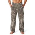 thumbnail image 4 of Havenx Flannel Pajama Pants for Men Camouflage Print Straight-Fit Pajama Pants with Pockets Flannel Elastic Pj Bottoms Lightweight Breathable Comfort Lounge Sleepwear,Earthy Yellow M, 4 of 6