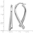 thumbnail image 4 of Diamond2Deal 925 Sterling Silver Rhodium-plated Post Dangle Earrings for Women, 4 of 6