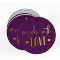 thumbnail image 2 of Inkdotpot Made With Love Text Bottle Tag Real Gold Foil Favor Hang Tags 50 Pack, 2 of 6