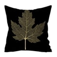 thumbnail image 1 of Awdenio Housse de Coussin Imprimée Plante Dorée en Polyester pour Canapé Décoration Maison, 1 of 1