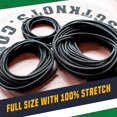 thumbnail image 2 of SGT KNOTS Diamond Grip Black Bungee Cord - 100% Stretch Elastic Cord and Absorbent Bungee Shock Cord for Camping, Kayak Deck, Crafting (1/8in x 100ft), 2 of 8
