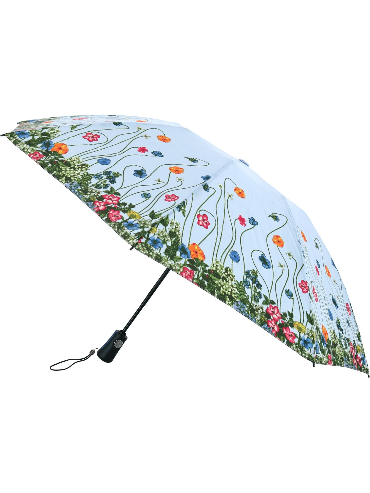 3 Section totes Supermini Photographic Floral Print Umbrella 