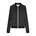 thumbnail image 5 of Women's Lightweight Casual Jacket Gradient Printed Pocket Zipper Long Sleeve No Hood Winter, 5 of 5