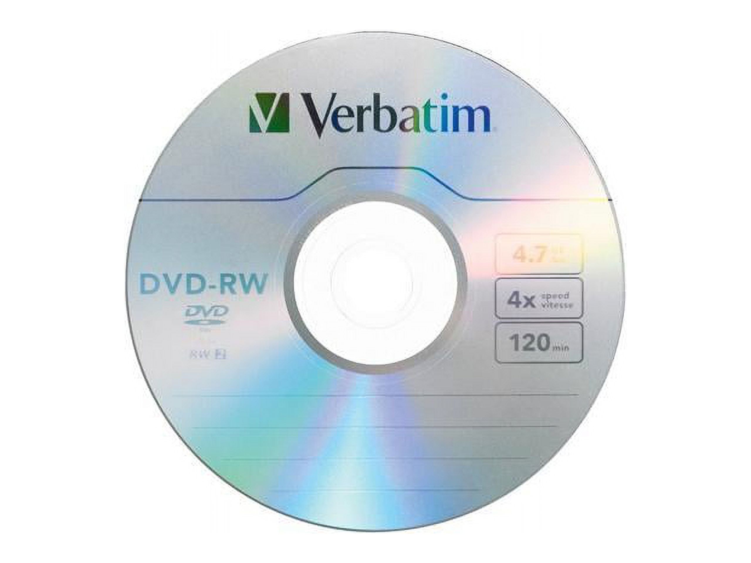 Verbatim 4.7GB 4X DVD-RW 30 Packs Spindle Disc Model 95179 - image 2 of 2