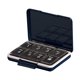 thumbnail image 4 of Pastillero de viaje, dispensador de tabletas, resistente, portátil, pequeño, pastillero, contenedor de pastillas con divisores para viajes al aire Azul oscuro, 4 of 9
