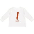thumbnail image 3 of Inktastic Cute Kawaii Bacon Boys or Girls Long Sleeve Toddler T-Shirt, 3 of 5
