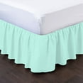 thumbnail image 2 of D.N.G. BEDDINGS 1 Piece Dust Ruffle Bed Skirt, 6 Inch Deep Pocket, 800 Thread Cotton 100% Egyptian Cotton, King Size (76" x 80") Inch, Solid Aqua Blue, 2 of 2