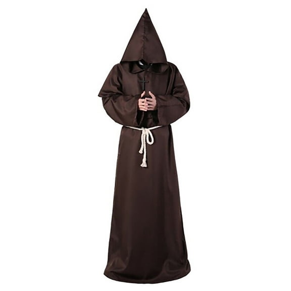 FUZHIQ Men & Women Tunic Hooded Robe Halloween Cos Robe Cloak Cape