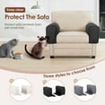 thumbnail image 5 of Wekvgz 2 Pack Water Resistant Armrest Cover for Chair and Sofa Couch Arm Cover with 3 Pocket for Phone Sofa Arm Protector for Pet Cat, 5 of 15