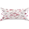 thumbnail image 3 of GZHJMY Mushroom Print Satin Pillowcase for Hair and Skin, Soft and Cozy Cooling Smooth Pillow Cover with Envelop Closure, Queen Size 20x30in Home Decor, 3 of 7