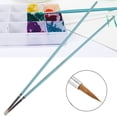 thumbnail image 1 of Pincel Para Acuarela, 2 Uds., Pincel Para Pintar Con Acuarela, Mango De Madera, Herramienta De Dibujo De Pelo De Lobo De Nailon, Suministros De Arte, 1 of 8