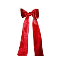 43 Inch Huge Xmas Bow for Christmas Tree Topper, Double-Layer Large Velvet Decorative Bows, Extra Large Christmas Velvet Bow for Home Party Wedding Holiday Decor, Multicolor(Red,43.3x15.7")