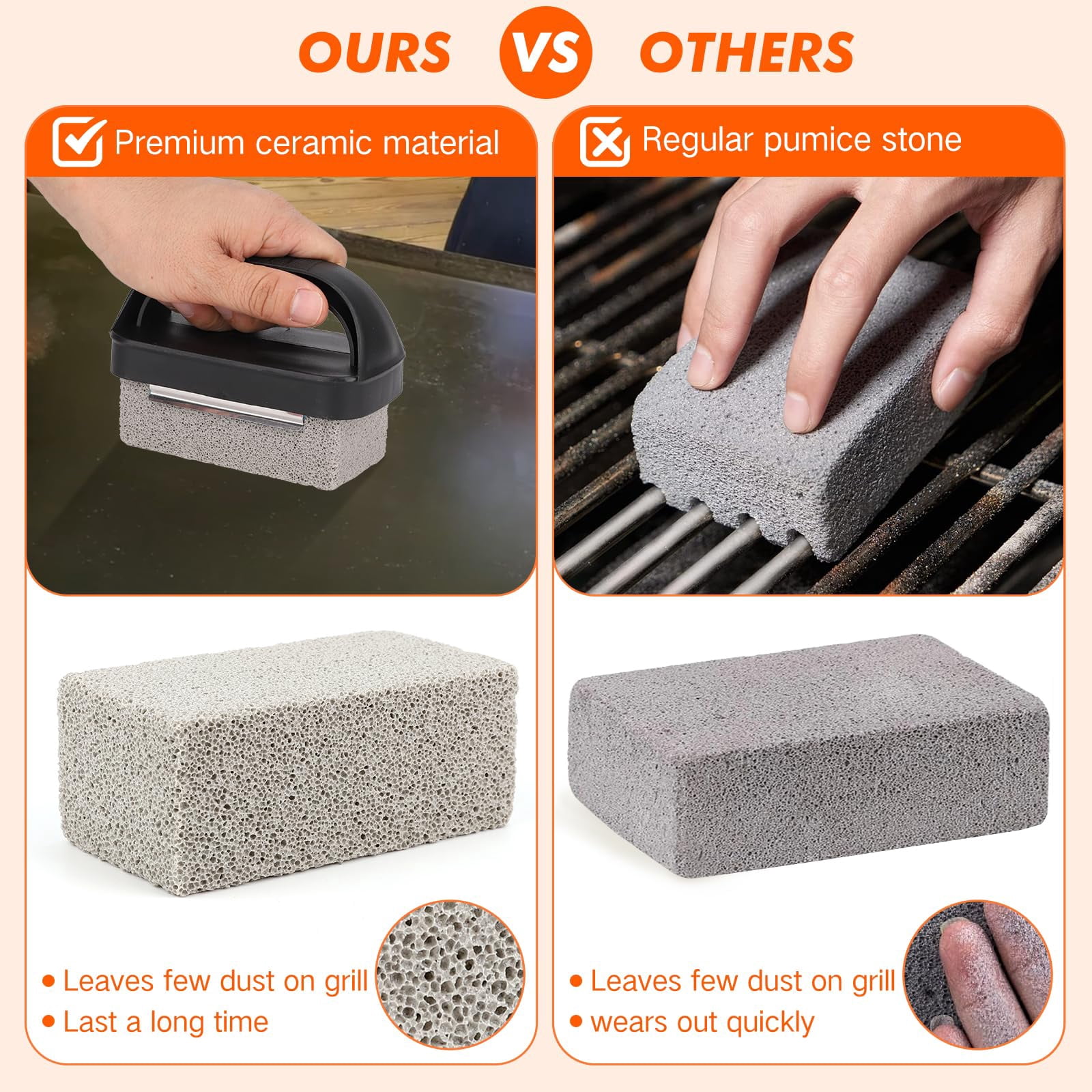 Griddle Cleaning Kit For Blackstone- Includes Large Silicone Tool Mat  Scraper Bricks Scouring Pads With Handle Tools Accessories Blackstone Flat Top Grill