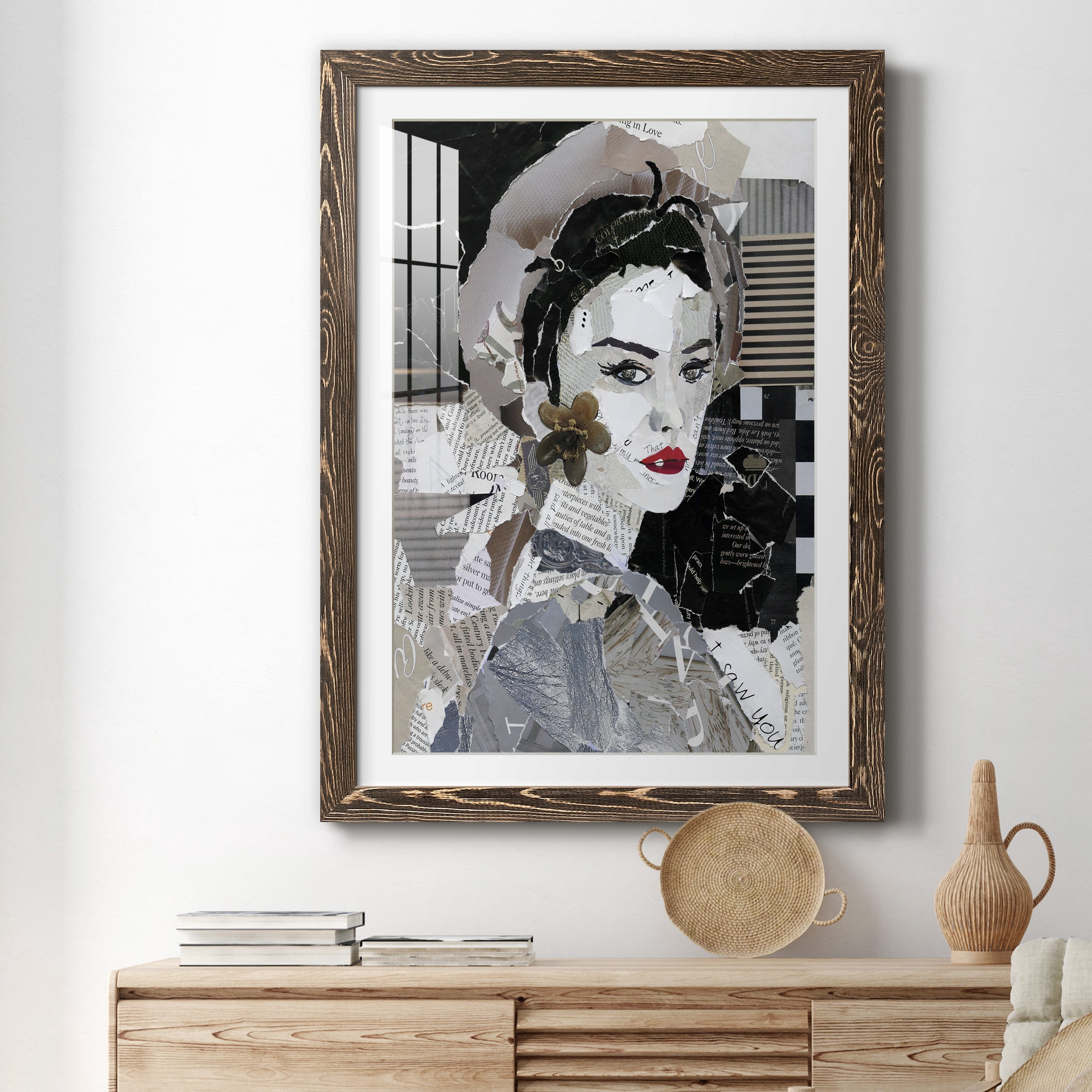 Runway Pause - Premium Framed Print - Distressed Barnwood Frame - Ready to Hang