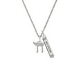 thumbnail image 2 of Delight Jewelry Crystal Chai Silvertone Always My Sister Bar Charm Necklace, 23", 2 of 4