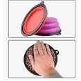 thumbnail image 5 of Cuenco para Mascotas Cuenco Plegable Portátil Gato Y Perro Hebilla De Anillo De Silicona 1 Pieza Naranja Baoji En Vedette, 5 of 5