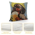 thumbnail image 4 of Nawypu  Oktoberfest Decorative Throw Pillow Cover, Funny Puppy Dachshund Dog and Beer Bottle Double-Sided Pillow Case Couch Pillow Cushion Covers Pillowcase for Men Woman, 4 of 5