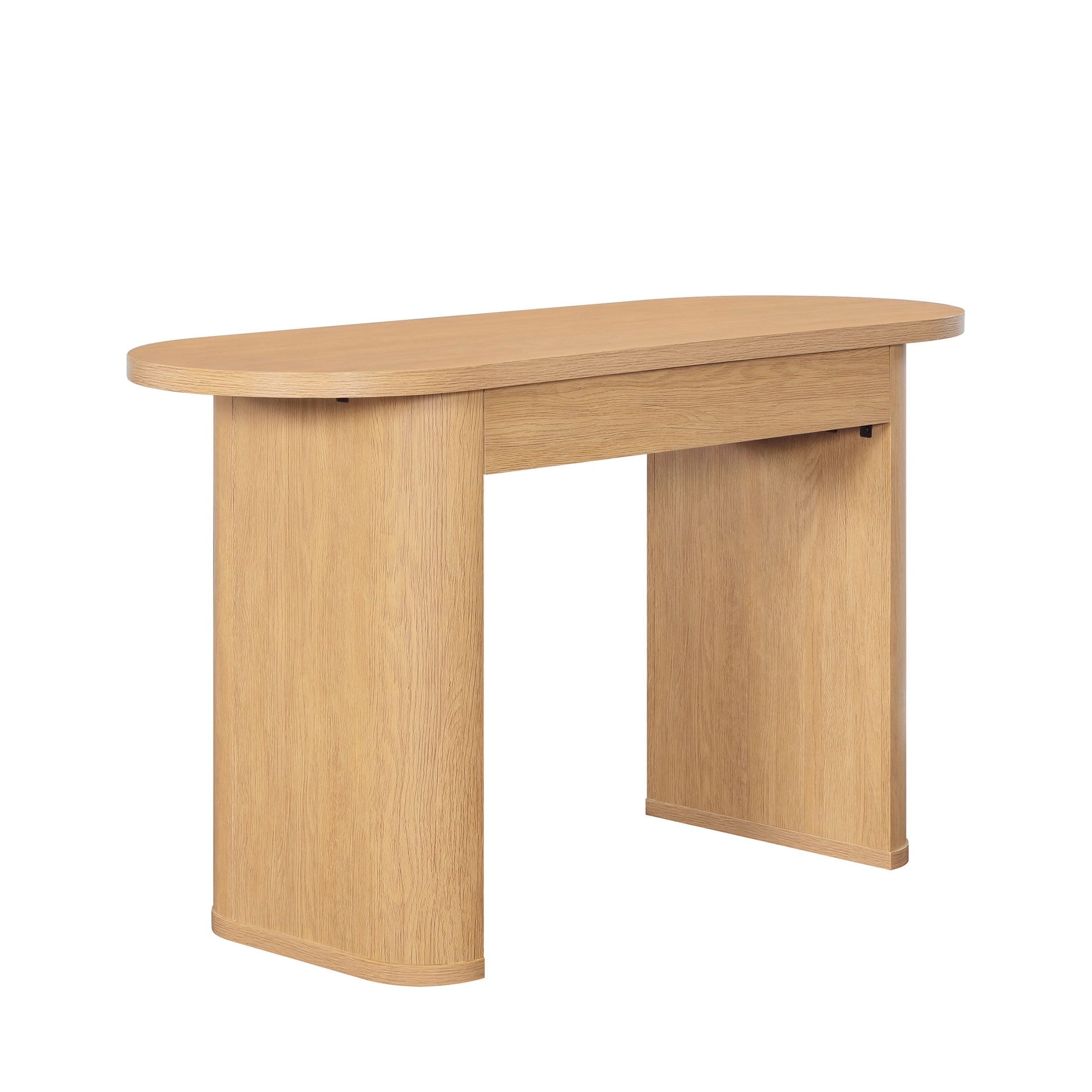 Better Homes & Gardens Juliet Oval Writing Desk, Light Honey Finish
