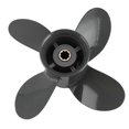 thumbnail image 2 of Propeller 4 Blade 9 1/4X10 for Honda and Yamaha Outboard BF8D/BF9.9D BF9.9/BF15A BF15D/BF20 8 Spline, 2 of 5