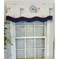 thumbnail image 2 of RLF Home Wheel 67 Glory 3" Rod Pocket Lining Luxurious and Elegant Window Treatment Valance 50" x 16" Off White, 2 of 4