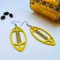 thumbnail image 5 of Mall of Style - Football Earrings Women - Football Earrings - Football Jewelry (Dandelion Yellow), 5 of 8